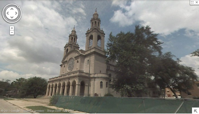 Street View image, St. John of God Church, Chicago