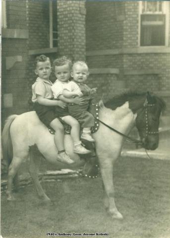 Anthony, Leon, and Jerome Kolaski, 1940s